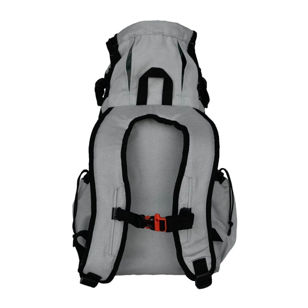 K9 sport sack dog carrier rucksack air 2 grey back