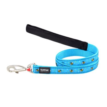 Red dingo bumble bee dog lead