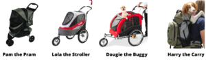 dog buggy and dog carrier hire from podgy paws keswick