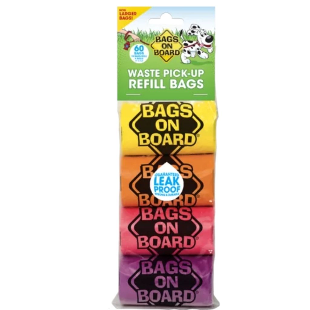 dog poop pick up bags scented rainbow