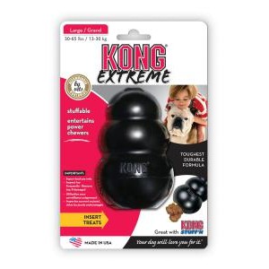 KONG Extreme Ball - Hard Rubber Dog Toy For Medium/Large Dogs With Extreme Bounce | Toughest Chew-Resistant Ball